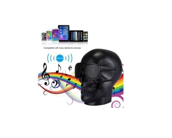 Boxa portabila Bluetooth Skull Negru